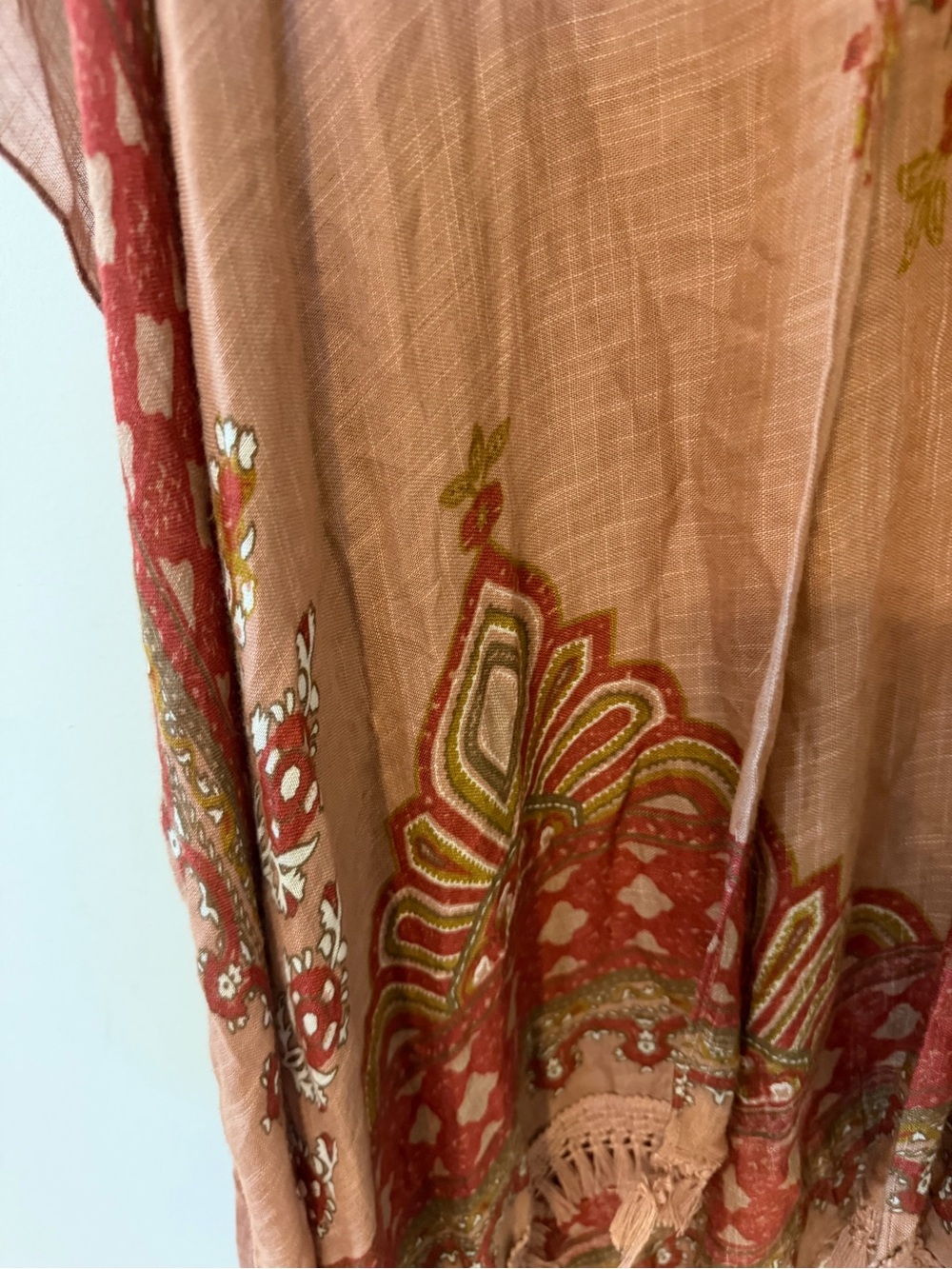 Cost Plus World Market Mauve Pink Floral Kimono - Picture 5 of 6